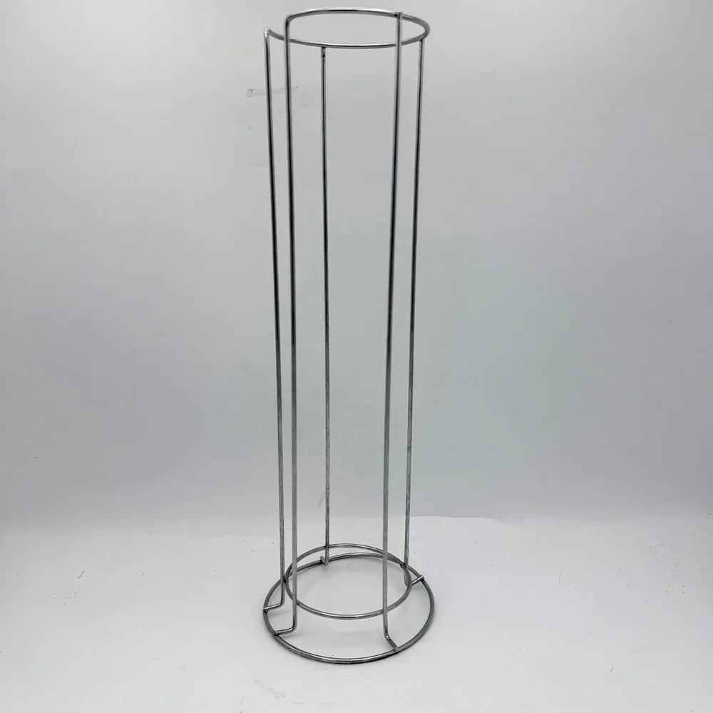 Wire Storage Tower Coffee Cup Rack Organizer Home 14in Silver Chrome‎ Cylinder